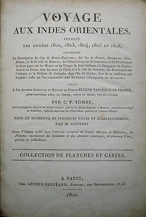 Voyage aux Indes orientales, pendant les annees 1802, 1803, 1804, 1805 et 1806.