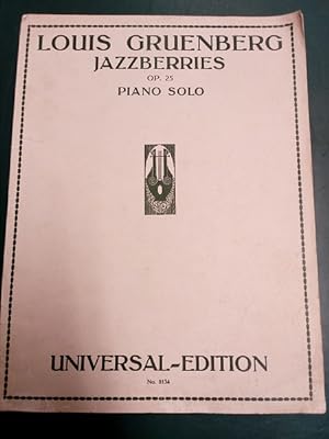 Image du vendeur pour Jazzberries - Four Dances for Piano. Op. 25. Piano Solo. (= Universal-Edition No. 8134). mis en vente par Antiquariat Seitenwechsel