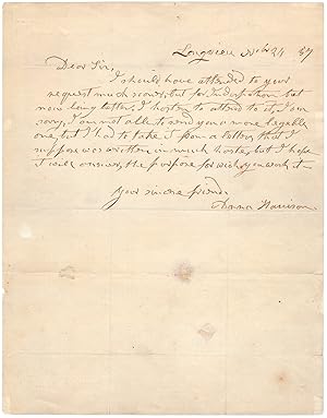 Scarce autograph letter signed (pictured in reference book)