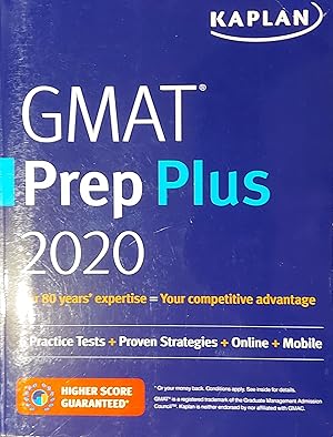 Seller image for Kaplan GMAT Prep Plus 2020: 6 Practice Tests + Proven Strategies + Online + Mobile for sale by Mister-Seekers Bookstore