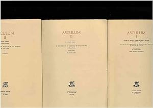 ASCULUM I - ASCULUM II. Storia di Ascoli Piceno nell'età antica; Studio sull'urbanistica di Ascol...
