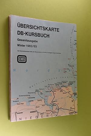 Bild des Verkufers fr bersichtskarte zum DB-Kursbuch; Teil: Winter 1982/83. zum Verkauf von Antiquariat Biebusch