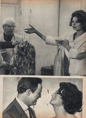 Seller image for LAMINA V17244: Sofia Loren Marlon Brando y Charles Chaplin for sale by EL BOLETIN