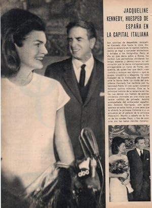 LAMINA V17255: Jacqueline Kennedy en Italia