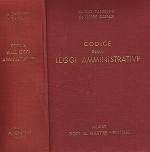 Bild des Verkufers fr Codice delle leggi amministrative zum Verkauf von Biblioteca di Babele