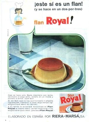 LAMINA V17423: Publicidad flan Royal