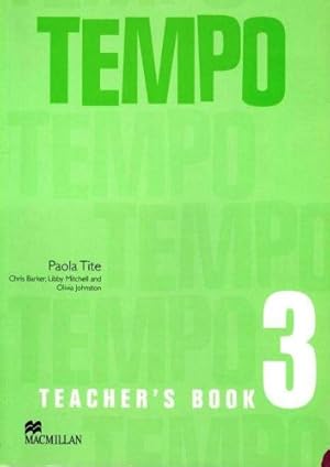 Imagen del vendedor de Tempo 3 Teacher's Book a la venta por WeBuyBooks