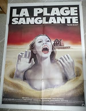 LA PLAGE SANGLANTE blood beach ! affiche cinema epouvante
