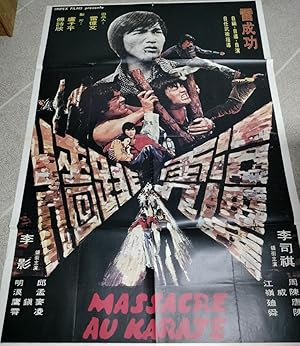 MASSACRE AU KARATE Bi hu tiao qiang ! affiche cinema karate kung-fu 1974