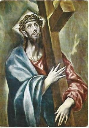 Bild des Verkufers fr POSTAL L04819: Cristo abrazado a la Cruz, por El Greco zum Verkauf von EL BOLETIN