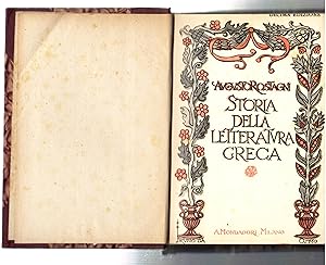 Imagen del vendedor de Storia Della Letteratura Greca a la venta por Il Salvalibro s.n.c. di Moscati Giovanni