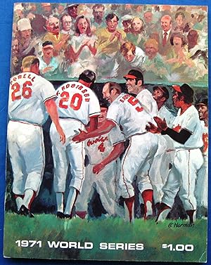 1971 WORLD SERIES PROGRAM Baltimore Orioles vs. Pittsburgh Pirates. Frank and Brooks Robinson on ...
