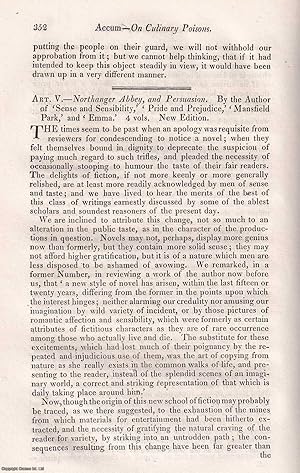 Imagen del vendedor de Modern Novels : Northanger Abbey, and Persuasian by Jane Austen. An uncommon original article from The Quarterly Review, 1820. a la venta por Cosmo Books