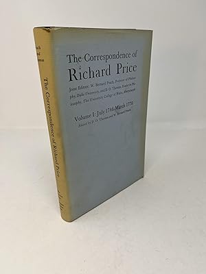 Seller image for THE CORRESPONDENCE OF RICHARD PRICE. (signed) Volume I: July 1748 - March 1778 for sale by Frey Fine Books
