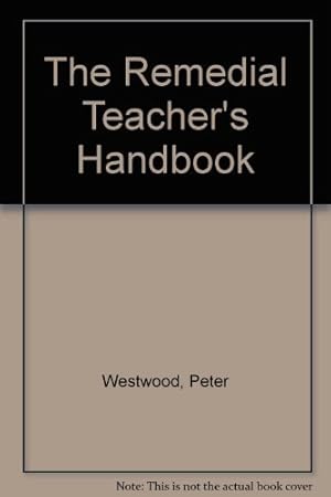 Bild des Verkufers fr The Remedial Teacher's Handbook zum Verkauf von WeBuyBooks