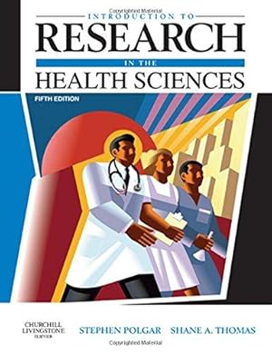Bild des Verkufers fr Introduction to Research in the Health Sciences Fifth Edition zum Verkauf von WeBuyBooks