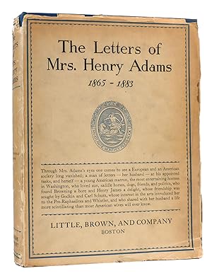 Seller image for THE LETTERS OF MRS. HENRY ADAMS 1865-1883 for sale by Rare Book Cellar