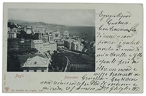 PEGLI - PANORAMA (cartolina viaggiata 1902):