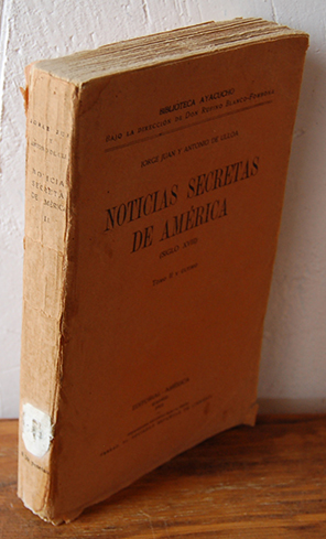 Imagen del vendedor de NOTICIAS SECRETAS DE AMRICA (Siglo XVIII). Tomo II y ltimo a la venta por EL RINCN ESCRITO