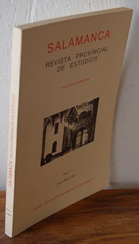 Imagen del vendedor de PROVINCIA DE SALAMANCA. Revista Provincial de Estudios, N 7 Enero-Marzo 1983 a la venta por EL RINCN ESCRITO