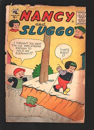 Seller image for Nancy and Sluggo #142 1957-Ernie Bushmiller art.-Peanuts by Charles Schulz-FR for sale by DTA Collectibles