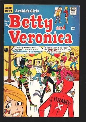 Imagen del vendedor de Archie's Girls Betty and Veronica #149 1968-Costume party cover-Psychedelic story-Pin-up page-FN- a la venta por DTA Collectibles