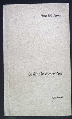 Seller image for Gesicht in dieser Zeit : Erzhlungen. for sale by books4less (Versandantiquariat Petra Gros GmbH & Co. KG)