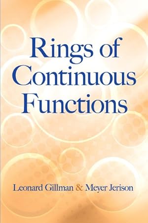 Seller image for Rings of Continuous Functions for sale by GreatBookPricesUK