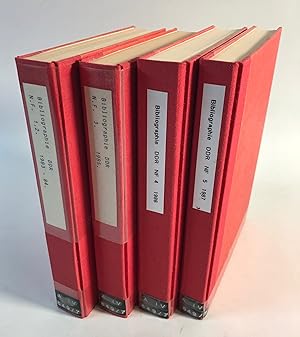 Bibliographie zur Geschichte der Deutschen Demokratischen Republik. Neue Folge 1 bis 5 (1983-1987...