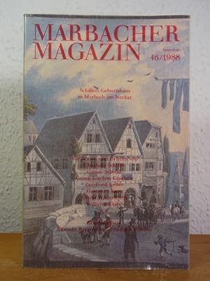 Bild des Verkufers fr Schillers Geburtshaus in Marbach am Neckar. Marbacher Magazin, Sonderheft 46 / 1988 zum Verkauf von Antiquariat Weber