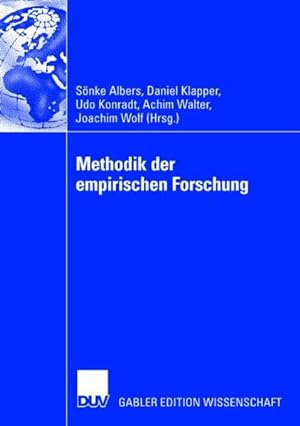 Immagine del venditore per Methodik der empirischen Forschung. (= Gabler Edition Wissenschaft). venduto da Antiquariat Thomas Haker GmbH & Co. KG