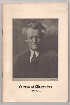 Bild des Verkufers fr Arnold Genthe 1869-1942 Photographs and Memorabilia from the collection of James F. Carr zum Verkauf von Jeff Hirsch Books, ABAA