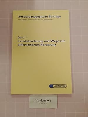 Lernbehinderung und Wege zur differenzierten Förderung. Sonderpädagogische Beiträge Bd. 1.