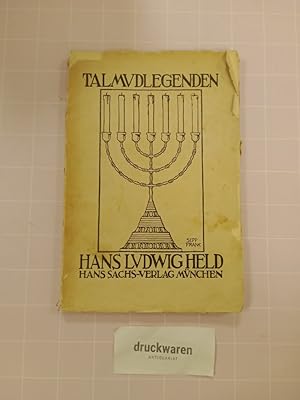 Bild des Verkufers fr Talmud-Legenden. Dem Talmud nacherzhlt und eingeleitet. zum Verkauf von Druckwaren Antiquariat