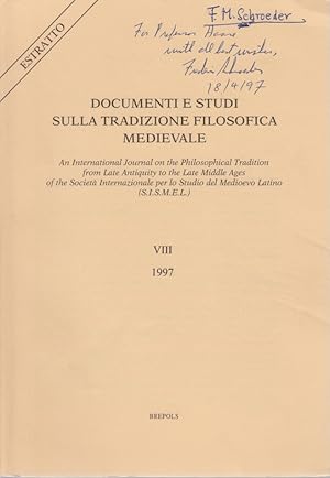 Bild des Verkufers fr The Provenance of the De Intellectu attributed to Alexander of Aphrodisias. [From: Documenti e Studi sulla Tradizione Filosofica Medievale, Vol 8, 1997]. An International Journal on the Philosophical Tradition from Late Antiquity to the Late Middle Ages of the Societ Intemazionale per lo Studio del Medioevo Latino (S.I.S.M.E.L.). zum Verkauf von Fundus-Online GbR Borkert Schwarz Zerfa