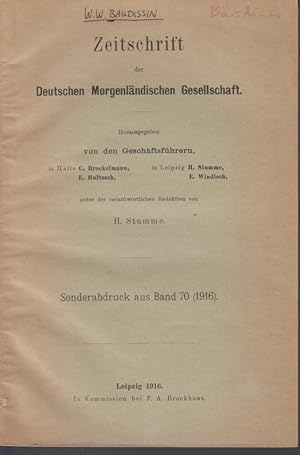 Bild des Verkufers fr Adonis. [Aus: Zeitschrift der Deutschen Morgenlndischen Gesellschaft, Bd. 70, 1916]. zum Verkauf von Fundus-Online GbR Borkert Schwarz Zerfa
