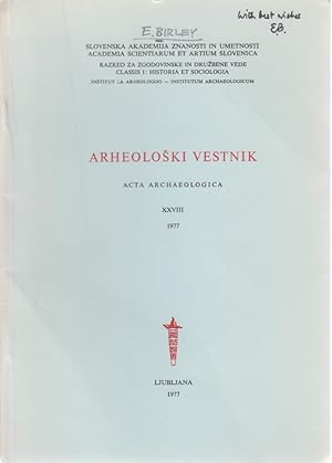 A Severan Governor of Upper Moesia. [From: Arheoloski Vestnik, Vol. 28, 1977].