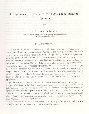 Imagen del vendedor de LA AGITACION MICROSISMICA EN LA COSTA MEDITERRANEA ESPAÑOLA (EXTRAIDO ORIGINAL DEL AÑO 1946, ESTUDIO COMPLETO TEXTO INTEGRO) a la venta por Libreria 7 Soles