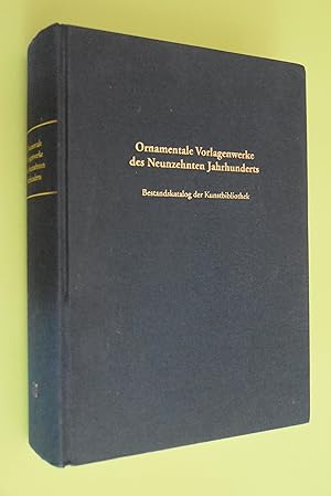 Bild des Verkufers fr Ornamentale Vorlagenwerke des neunzehnten Jahrhunderts: ein Bestandskatalog der Kunstbibliothek. SMPK, Staatlichen Museen zu Berlin, Preuischer Kulturbesitz / [Katalogbearb.: Jochen Brand. Red.: Bernd Evers] / Sammlungskataloge der Kunstbibliothek zum Verkauf von Antiquariat Biebusch