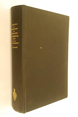 Bild des Verk�ufers f�r [Hebr�isches und Aram�isches Handw�rterbuch �ber das Alte Testament]; Wilhelm Gesenius` hebr�isches und aram�isches Handw�rterbuch �ber das Alte Testament. In Verb. mit . bearb. von Frants Buhl zum Verkauf von Antiquariat Biebusch