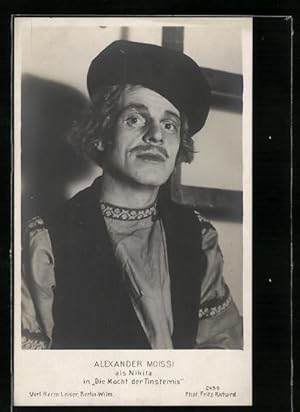 Seller image for Ansichtskarte Schauspieler Alexander Moissi in Die Nacht der Finsternis for sale by Bartko-Reher