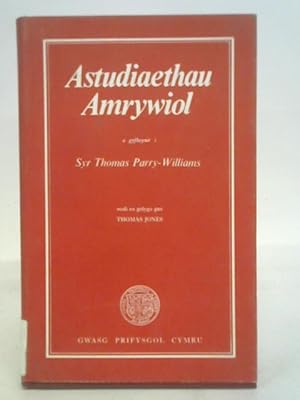 Imagen del vendedor de Astudiaethau Amrywiol. a la venta por World of Rare Books
