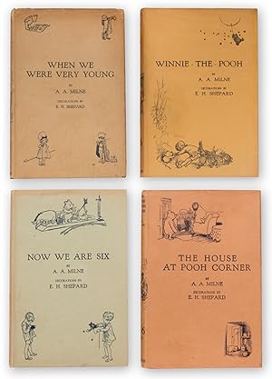 Bild des Verkufers fr [Winnie-the-Pooh Books]. When We Were Very Young; Winnie-the-Pooh; Now We Are Six; The House at Pooh Corner. zum Verkauf von Shapero Rare Books