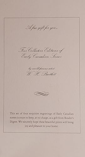 Seller image for Four Collector's Editions of Early Canadian Scenes for sale by Mister-Seekers Bookstore