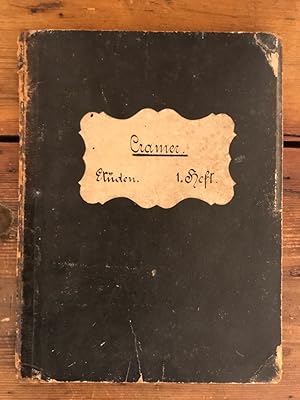 Bild des Verkufers fr Etudes pour Piano ou Exercices doigts dans les diffrents Tons calculs pour faciliter les progrs de ceux, qui se proposent d' dudier cet instrument  fond par J. B. Cramer, en 4 Cashier - Cashier 1 (Etude 1 - 21) und Cashier 2 (Etude 22 - 42) zum Verkauf von Antiquariat Liber Antiqua