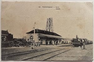 Bild des Verkufers fr Carte postale / CARTE photo lgende - 25. POPERINGHE - Gare, Statie. zum Verkauf von Jean-Paul TIVILLIER