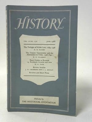 Bild des Verkufers fr History Vol LI No. 172 zum Verkauf von World of Rare Books