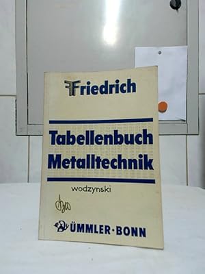 Bild des Verkufers fr Tabellenbuch Metalltechnik : Technologie (Fachkunde), technische Mathematik (Fachrechnen), technisches Zeichnen. [Friedrich]. Neu bearb. von Adolf Teml / Friedrichs Fach- und Tabellenbcher. zum Verkauf von Ralf Bnschen