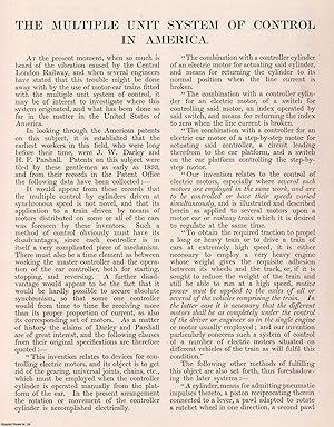 The Multiple Unit System of Control in America. An original article from Engineering, 1901.