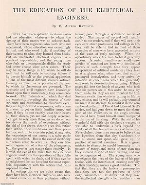 The Education of the Electrical Engineer. An original article from Engineering, 1901.